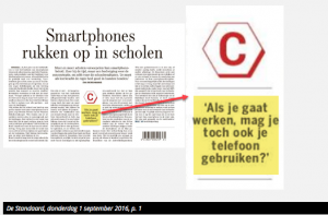 Smartphones op het werk