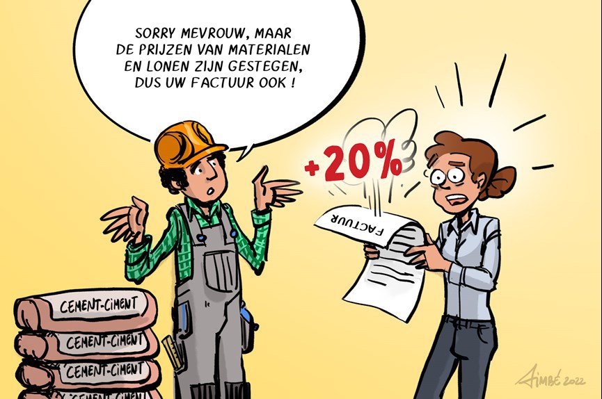 Bouwmaterialen fors duurder en met vertraging geleverd. Hoe vangt u dat op?