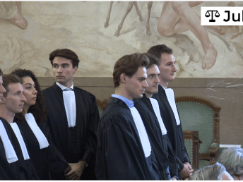 La prestation de serment des avocats-stagiaires de Bruxelles (NL) et Louvain du 3 octobre cover