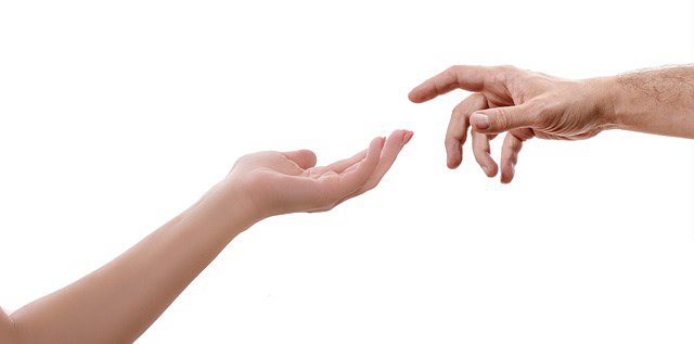 Een uitgestoken hand cover