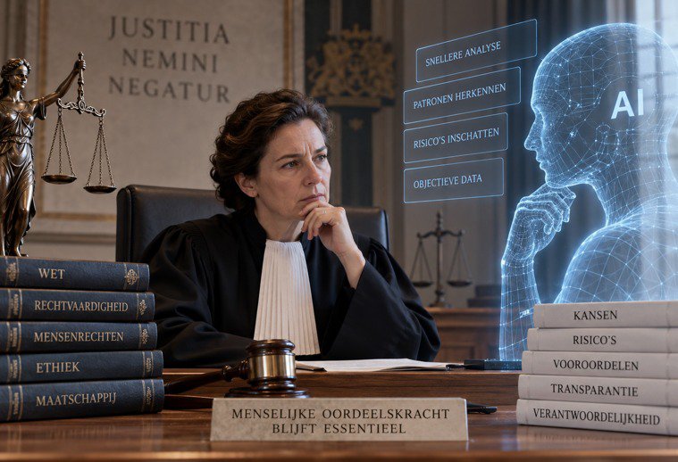 Justitie en AI: wat staat er op het spel? cover Justitie en AI: wat staat er op het spel? cover